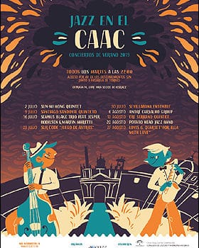 Jazz en el CAAC (Sevilla), conciertos de verano 2019.