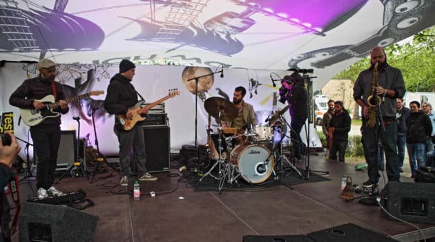 Encuentros en Jazz Moers Festival II: Marcelo Cabral, Tiago França y Rodrigo Casula.